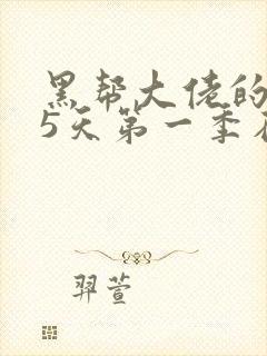 黑帮大佬的365天第一季在线观看