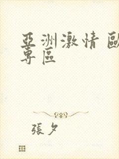 亚洲激情 欧美专区