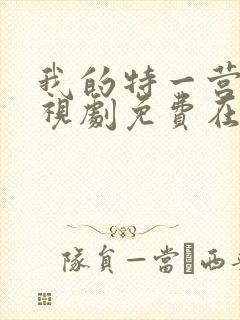 我的特一营 电视剧免费在线观看