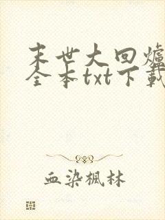 末世大回炉小说全本txt下载