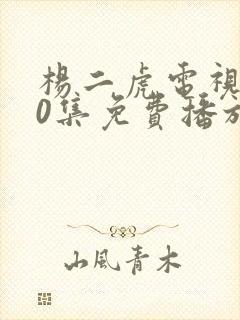 杨二虎电视剧40集免费播放