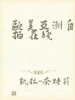 欧美亚洲自偷自拍 在线