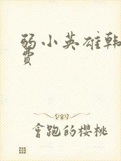 弱小英雄韩剧免费封面