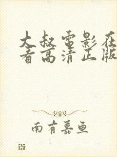 大叔电影在线观看高清正版