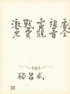 激战电视剧高清免费观看全集剧情