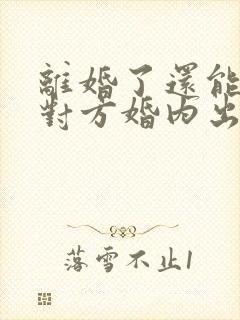 离婚了还能起诉对方婚内出轨吗