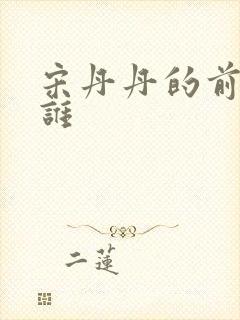 宋丹丹的前夫是谁