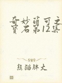 奇妙萌可之闪亮宝石第12集封面