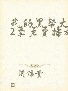 我的黑帮大佬第2季免费播放美剧