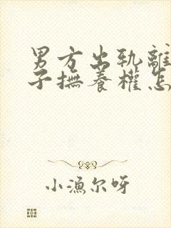 男方出轨离婚孩子抚养权怎么判