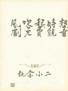 风吹起时想你短剧免费观看
