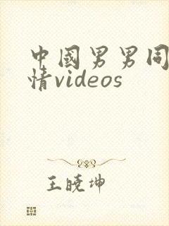 中国男男同志激情videos封面