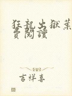 狂龙出狱叶风免费阅读封面