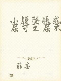小腹坠胀感觉想尿可又尿不多是什么原因女性