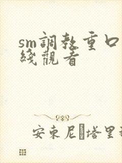 sm调教重口在线观看