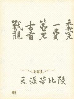 战士第一季在线观看免费完整封面