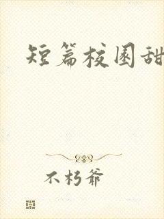 短篇校园甜宠文封面