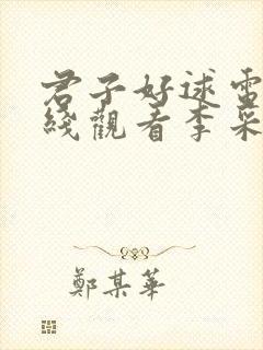 君子好逑电影在线观看李采潭封面