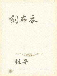 剑布衣封面