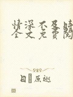 情深不及时光晚全文免费阅读