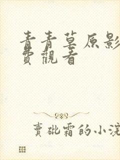 青青草原影视免费观看封面