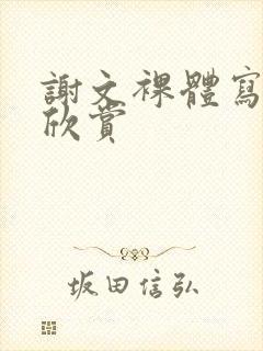 谢文裸体写真集欣赏封面