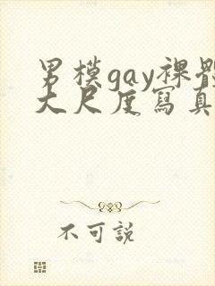 男模gay裸体大尺度写真封面