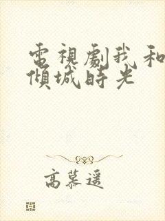 电视剧我和你的倾城时光封面