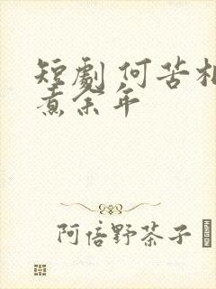 短剧 何苦相思煮余年