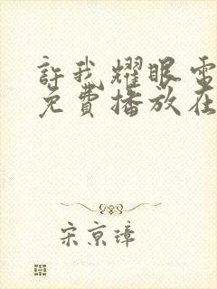 许我耀眼电视剧免费播放在线