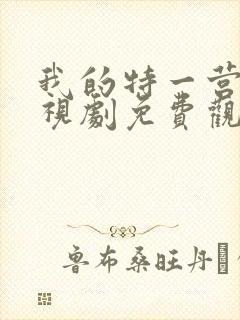 我的特一营 电视剧免费观看全集