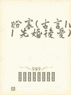盼寡(古言1v1 先婚后爱)