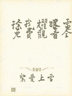 徐我耀眼电视剧免费观看全集高清版