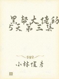 黑帮大佬的365天第三集
