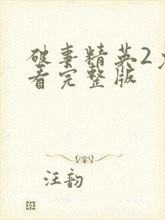 破事精英2免费看完整版