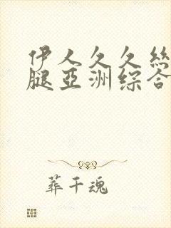 伊人久久丝袜美腿亚洲综合