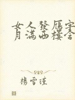 女人发雁字回时月满西楼含义