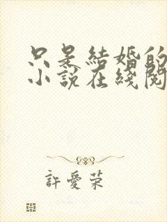 只是结婚的关系小说在线阅读封面
