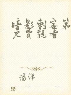 暗影刺客第四季免费观看