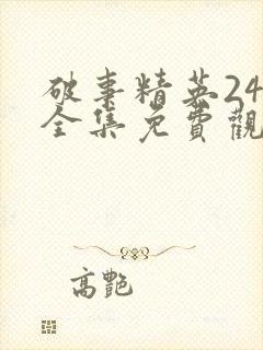 破事精英24集全集免费观看