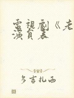电视剧《老舅》演员表封面