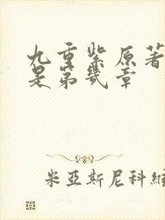 九重紫原著圆房是第几章