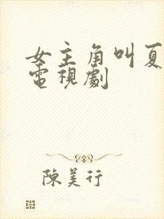 女主角叫夏沫的电视剧封面
