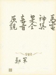 原来是神马免费观看全集电视剧神马