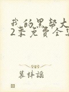 我的黑帮大佬第2季免费全集