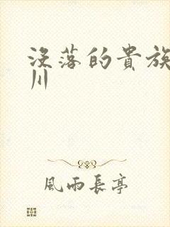 没落的贵族琉璃川封面