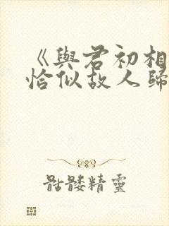 《与君初相识·恰似故人归》电视剧免费观看