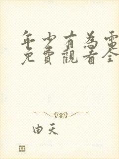 年少有为电视剧免费观看全集8集