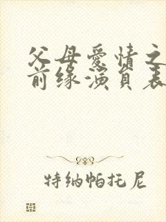 父母爱情之再续前缘演员表