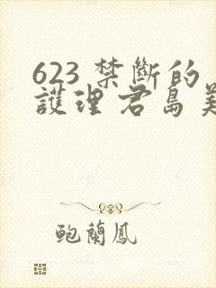 623 禁断的护理 君岛美绪封面